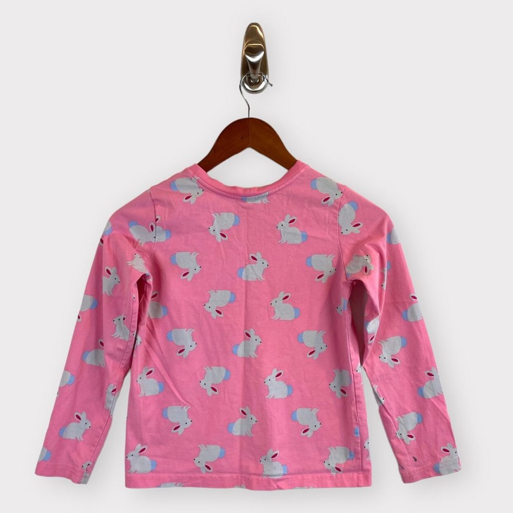 Hanna Andersson Pink Bunny Long Sleeve Cotton Top - Picture 3 of 4